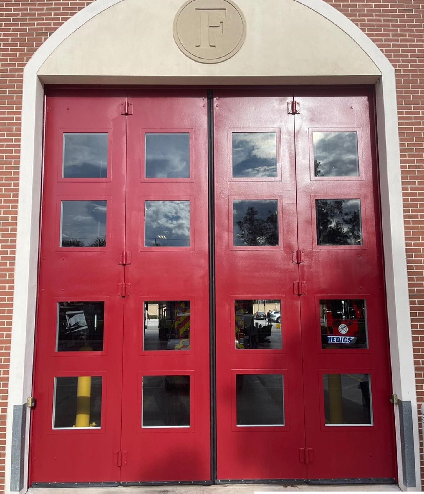 Commercial Painting Exterior - Red Door