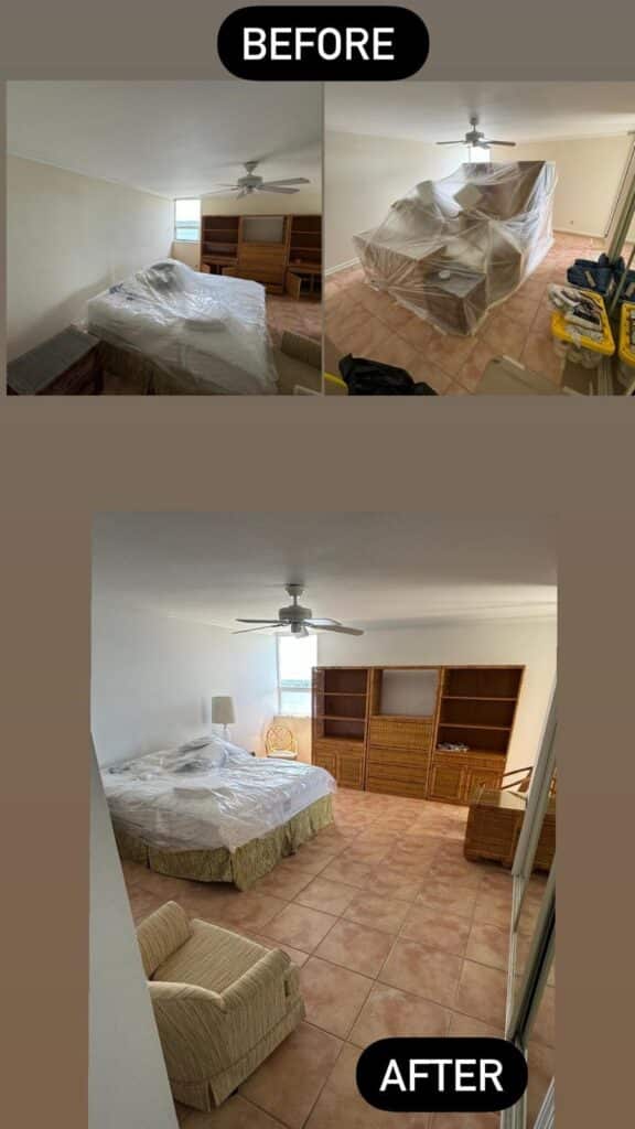 interior house painting - coat of paint