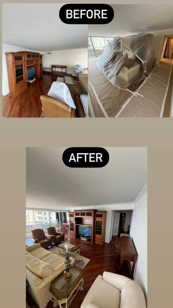 interior house painting - coat of paint