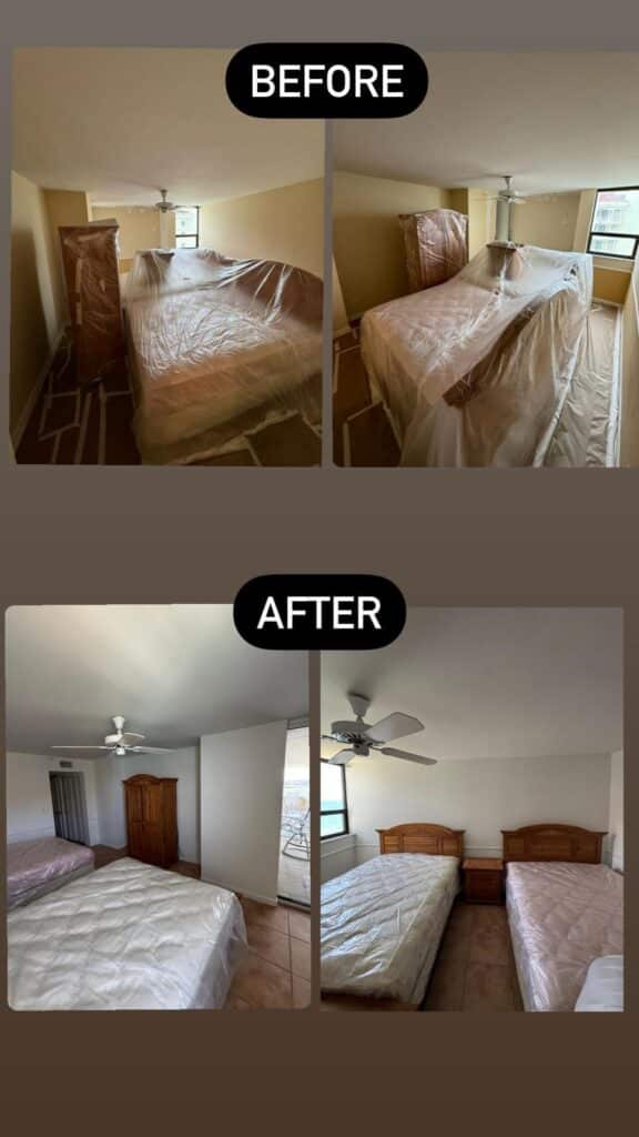 interior house painting - coat of paint