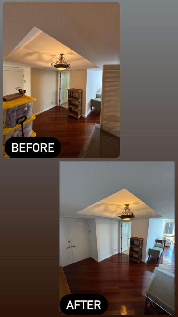 interior house painting - coat of paint